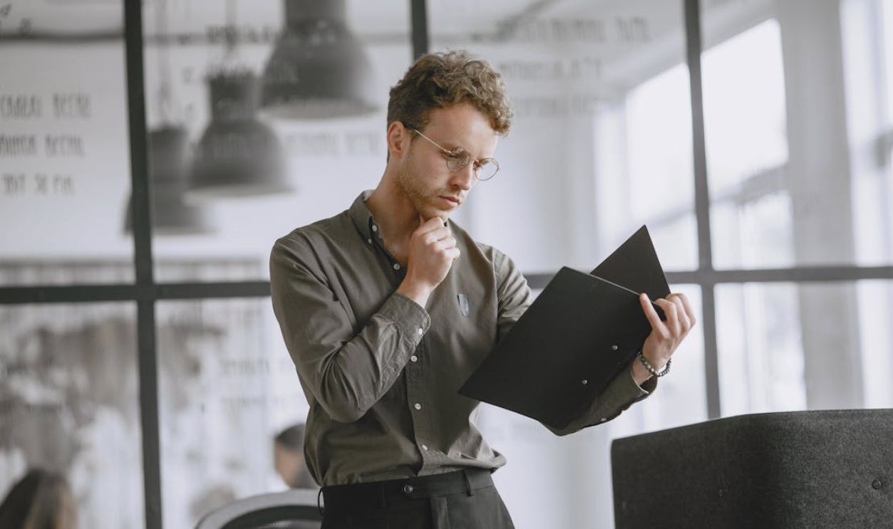 Portrait of a Man at the Office