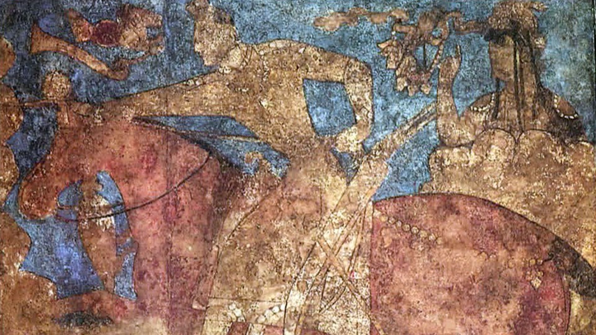 Panjikent mural (6th-7th century CE)