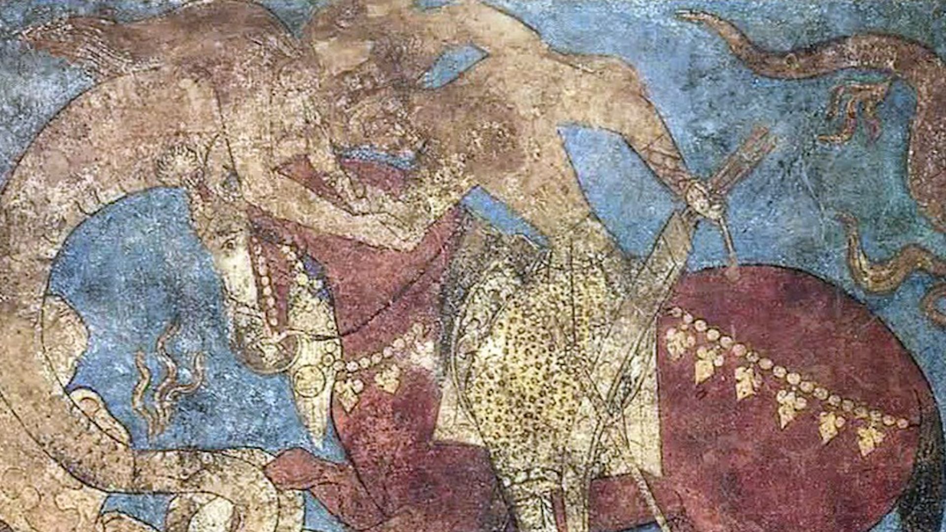 Panjakent (Panjīkant) mural , 6th-8th Centuries (2)
