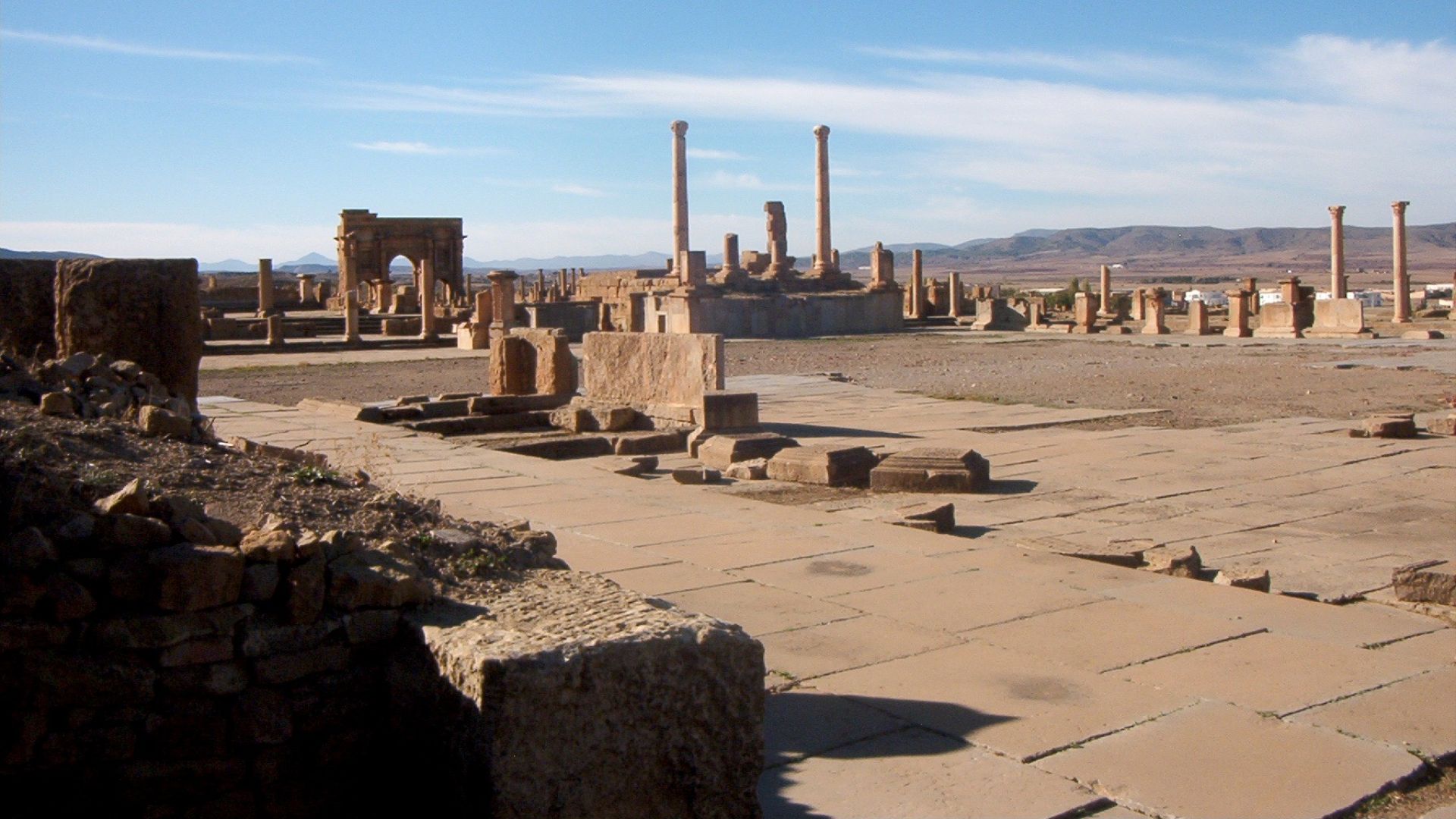 Le forum à Timgad