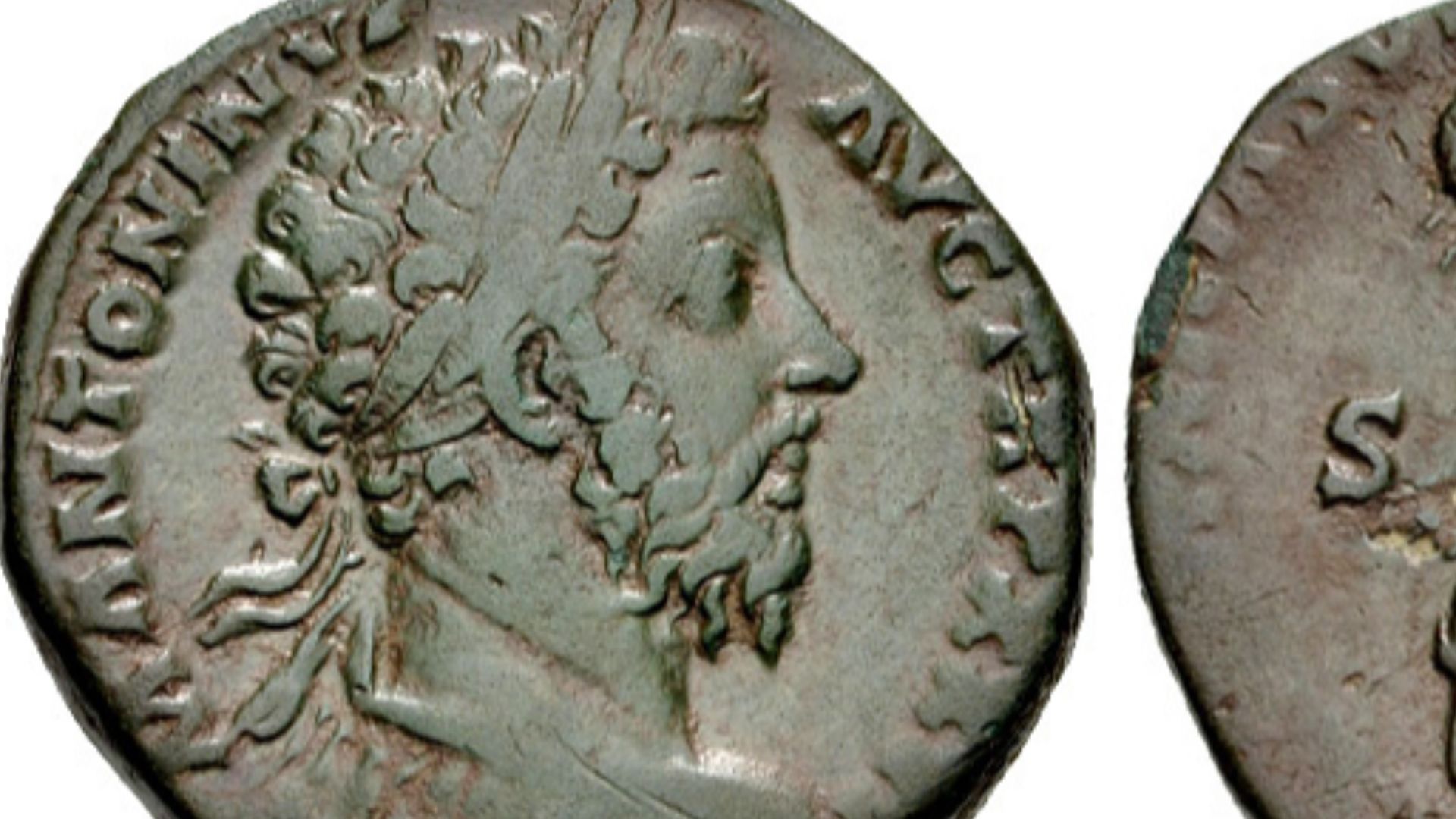Marcus Aurelius. AD 161-180. Æ Sestertius (28mm, 22.64 g, 11h). Rome mint. Struck AD 172-173. 

M ANTONINVS AVG TR P XXVI Laureate and cuirassed bust right
GERMANIA SVBACTA IMP VI COS III S-C, Germania seated right at foot of trophy.
RIC III 1054.
Near VF, attractive light green patina.