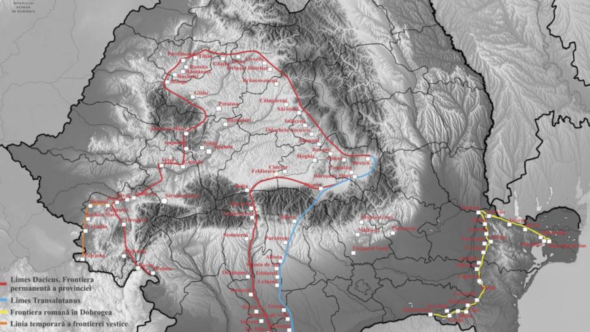 Map of Roman Dacia (106-271). Source: https://limesromania.ro/ro/articole/despre-proiect/