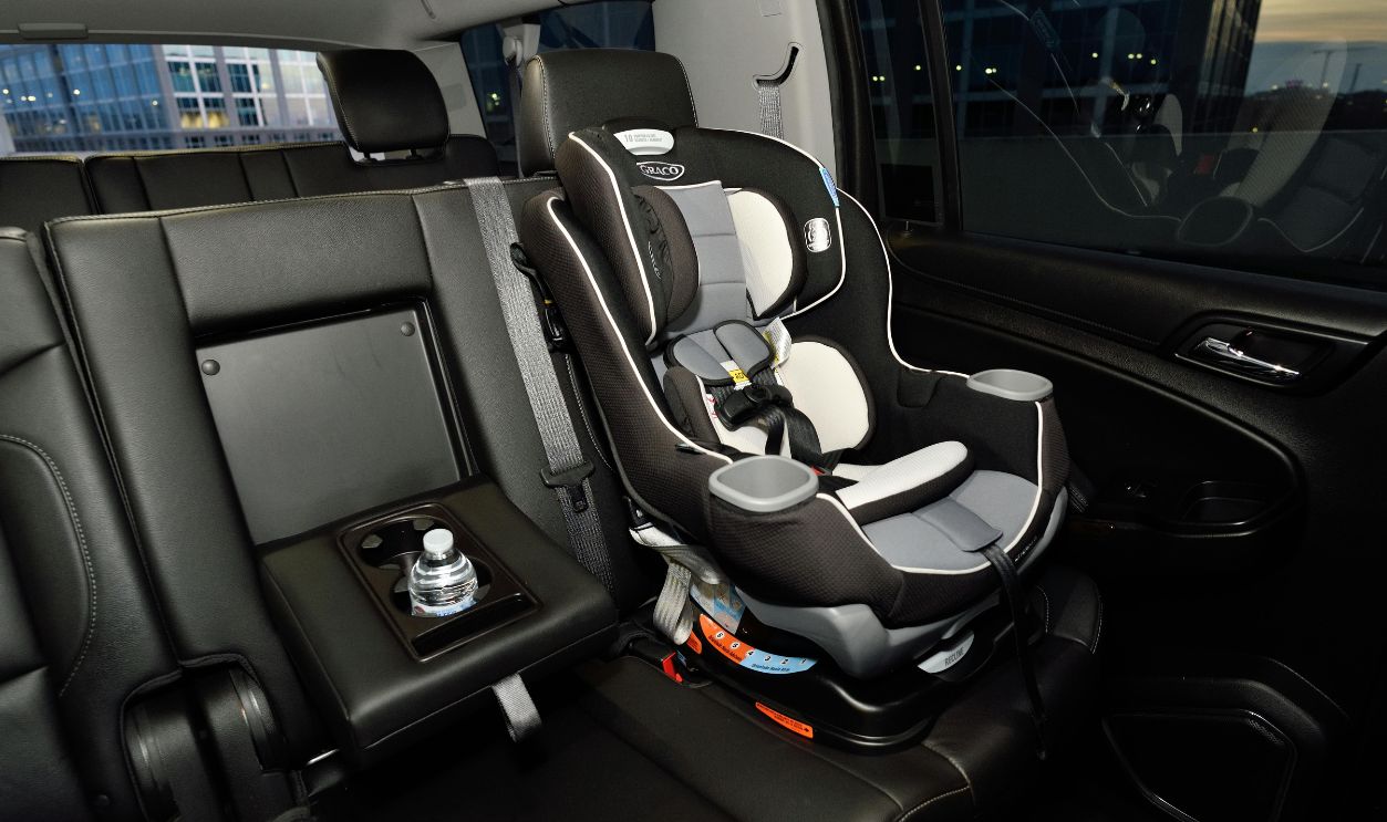 Empty Child Car Seat in Modern Vehicle Interior