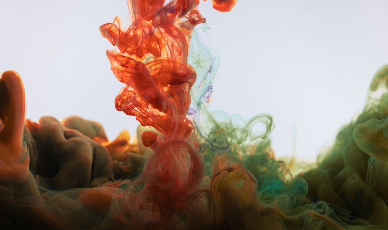 Colorful Liquid in the Water