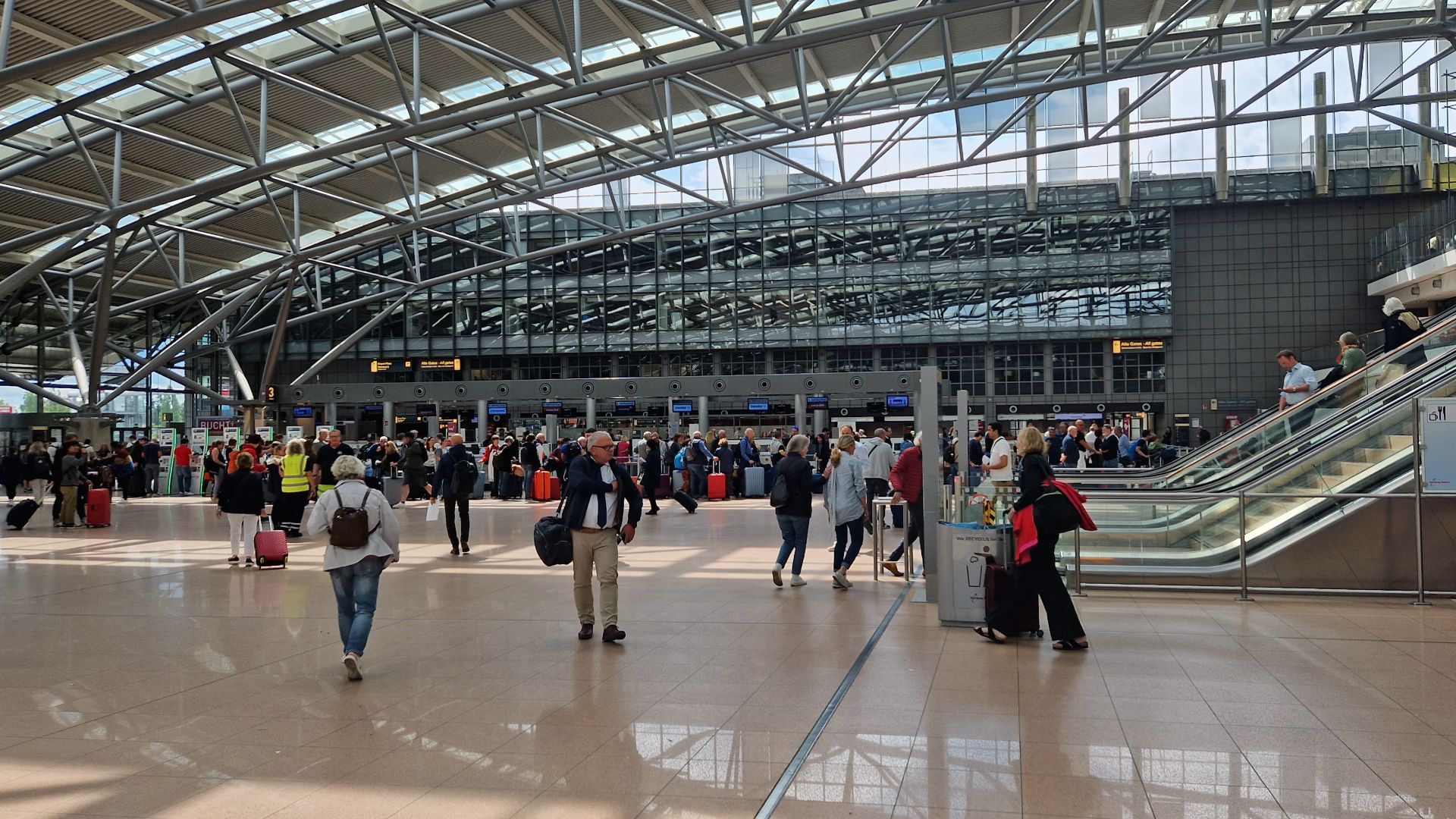 Interior of Hamburg Airport - Terminal 1