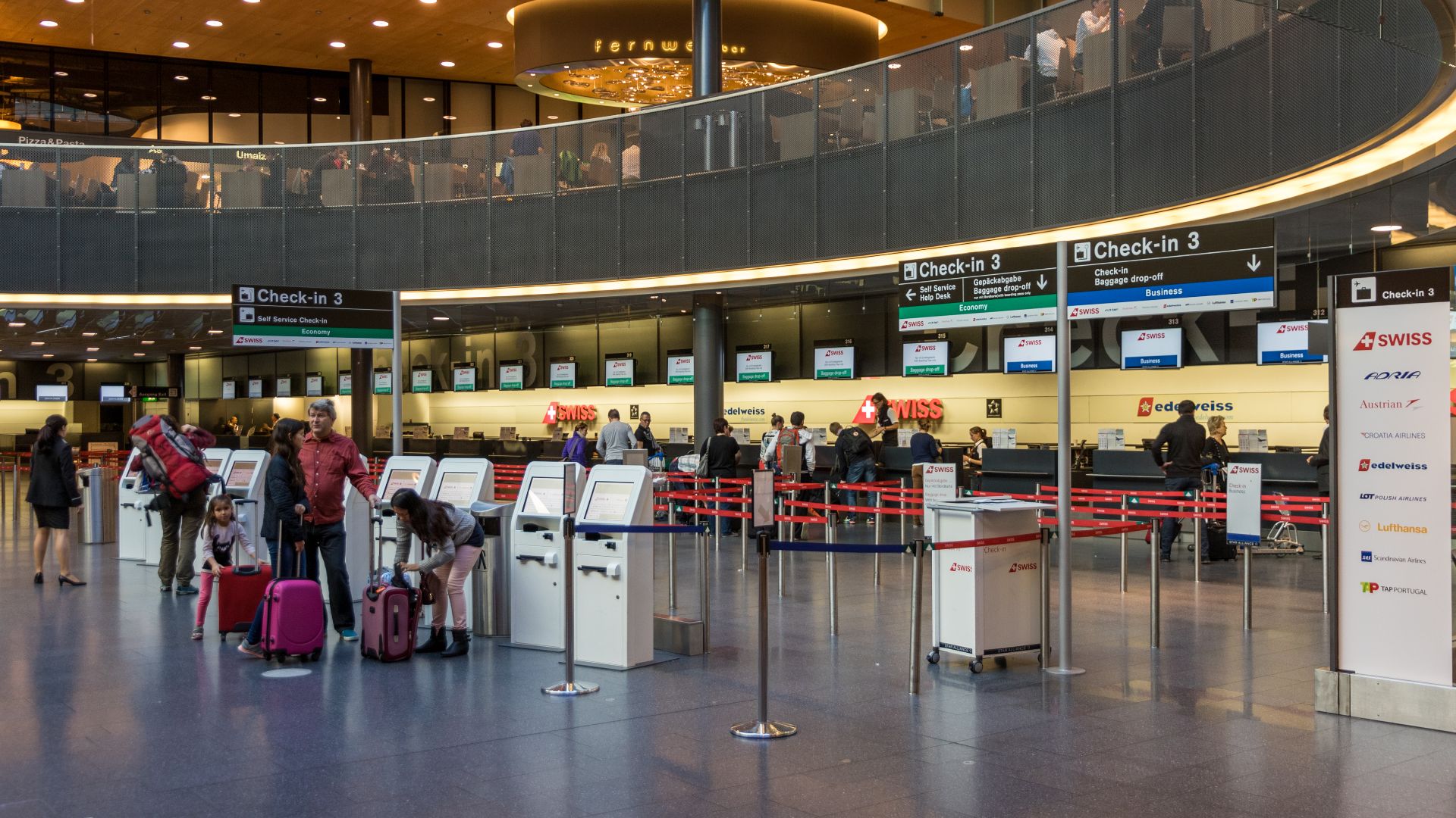 Check-in 3 at Zurich International Airport