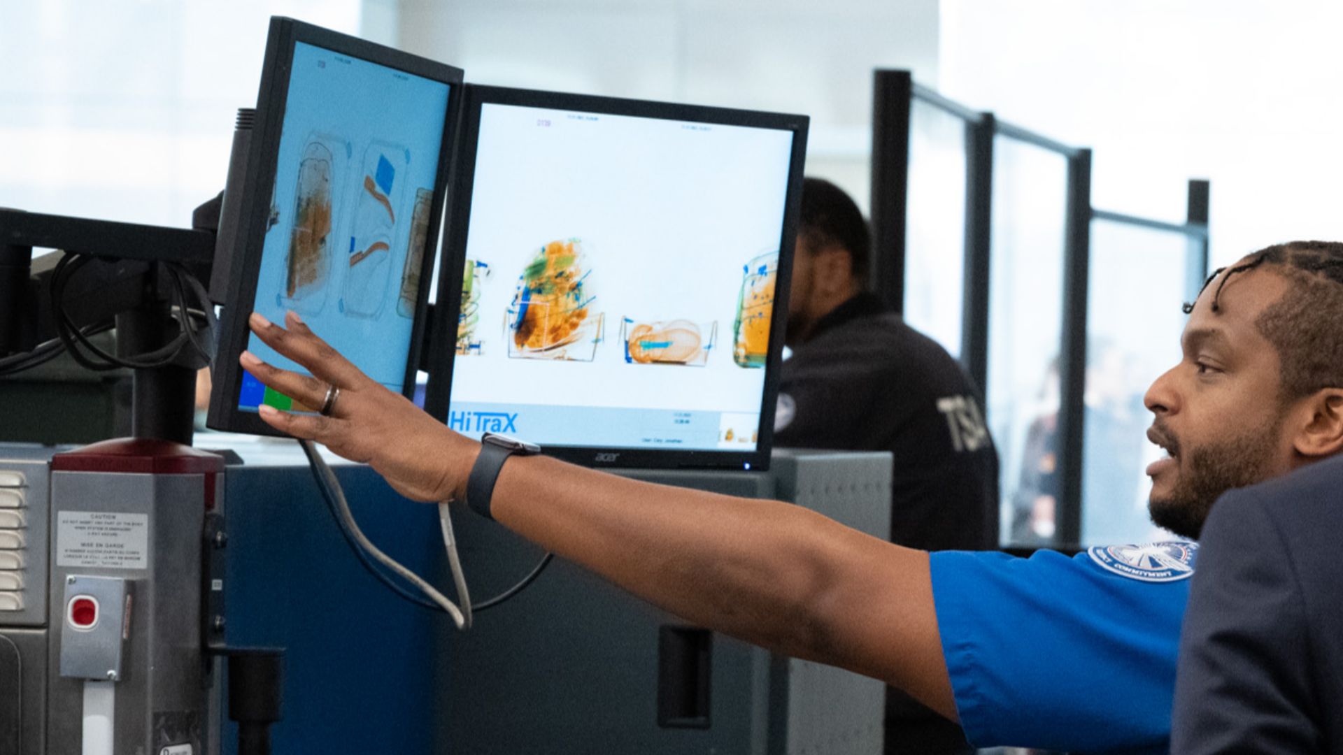 WASHINGTON (November 21, 2022) Homeland Security Secretary Alejandro Mayorkas swears in David Pekoske for a second term as the Transportation Security Administration's (TSA) seventh Administrator at DCA in Washington, DC. (DHS photo by Sydney Phoenix)