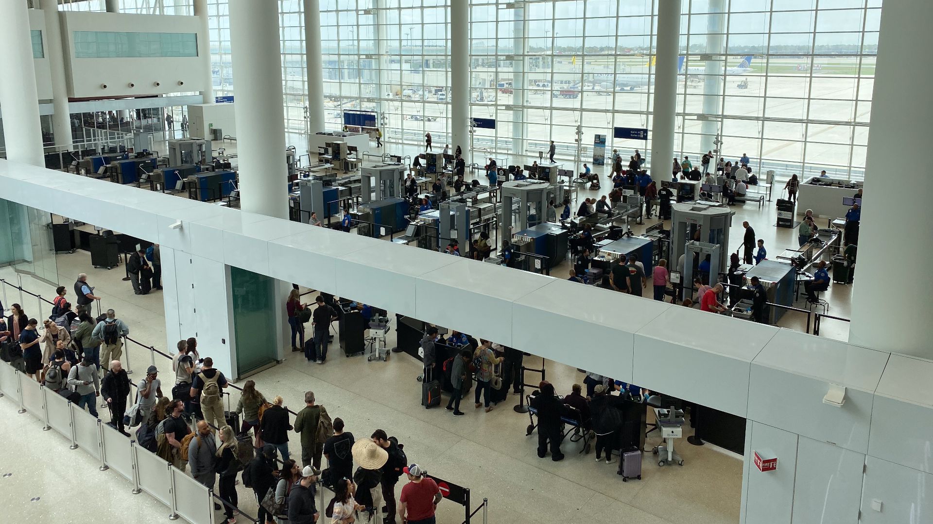 TSA Security Checkpoint at New Orleans Airport