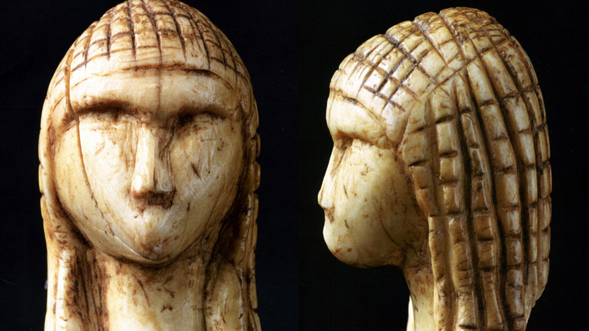 Dame de Brassempouy (25000 ans)(Montage photo personnel)