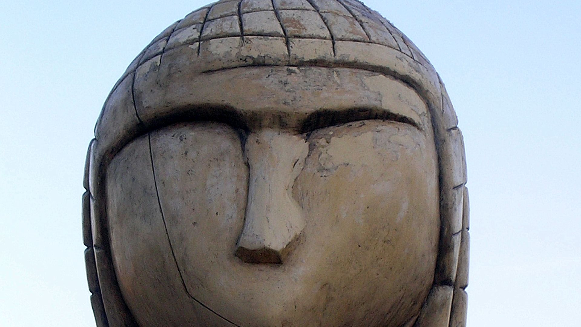 Musée de Brassempouy, reproduction en extérieur de la Dame à la Capuche