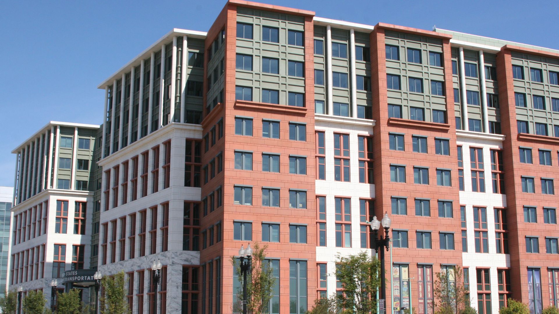 U.S. Department of Transportation headquarters - new building opened in Spring 2007 in Southeast Washington, near the Navy Yard and the new Nationals Ballpark.