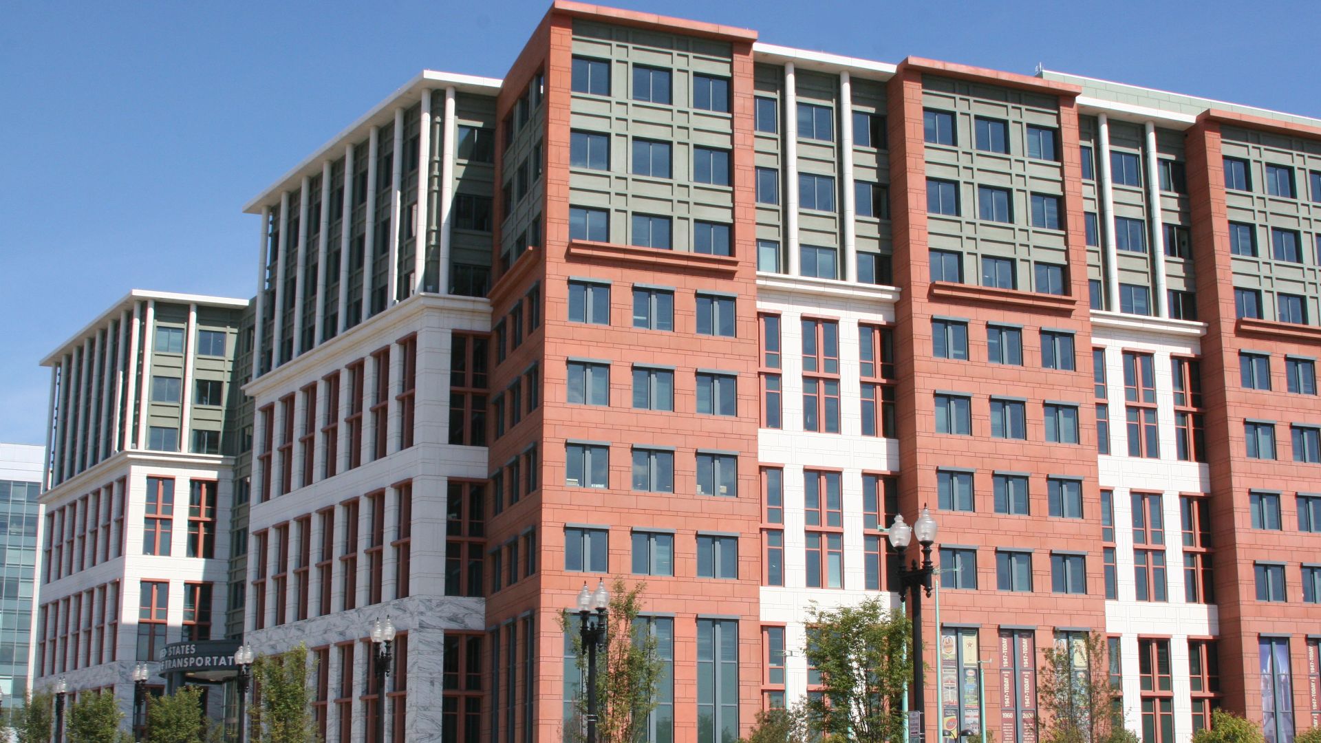 U.S. Department of Transportation headquarters - new building opened in Spring 2007 in Southeast Washington, near the Navy Yard and the new Nationals Ballpark.