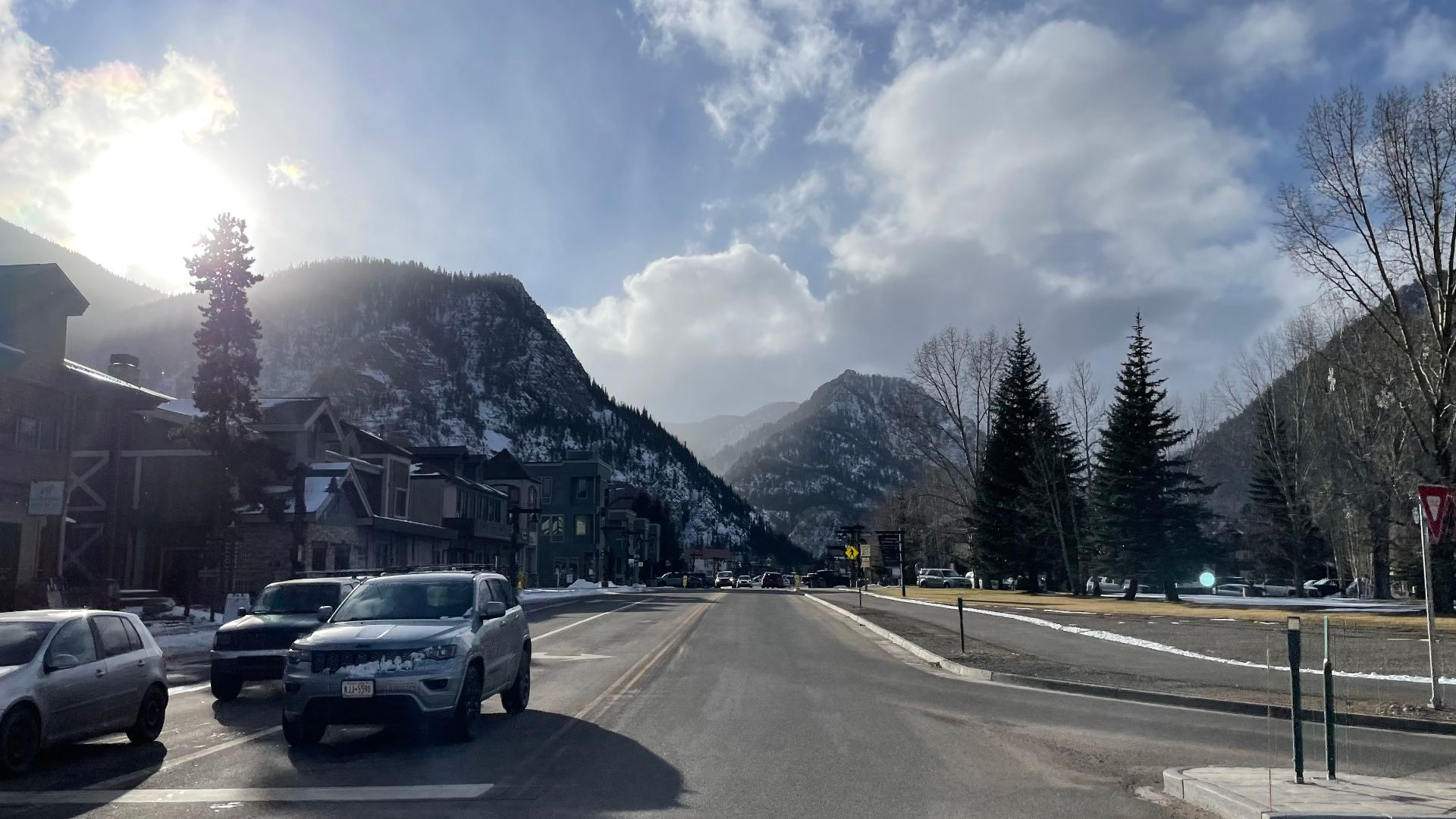 The roads in Frisco, Colorado. The picture was taken in 2022.