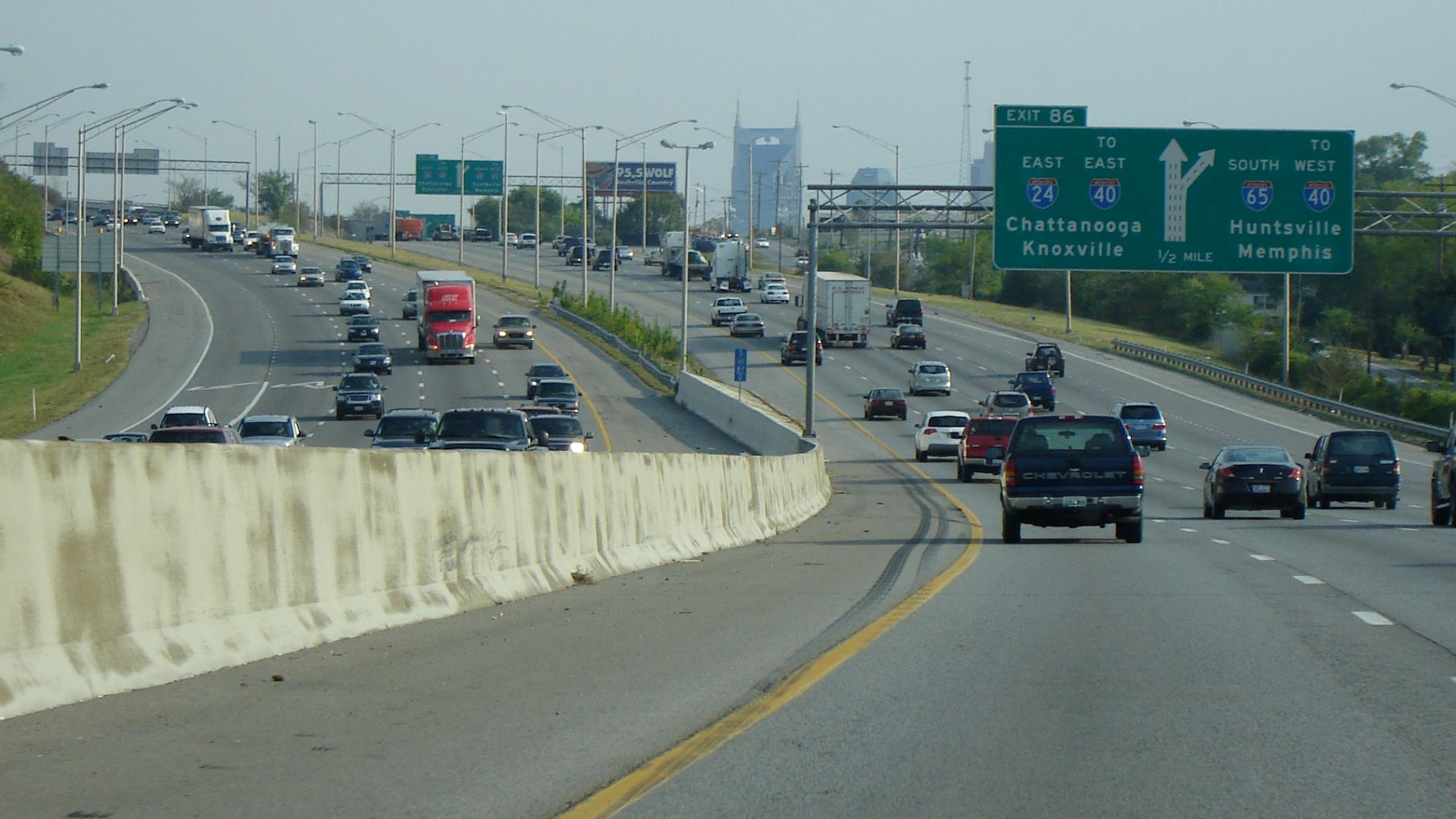 I-65 Southbound, Nashville.