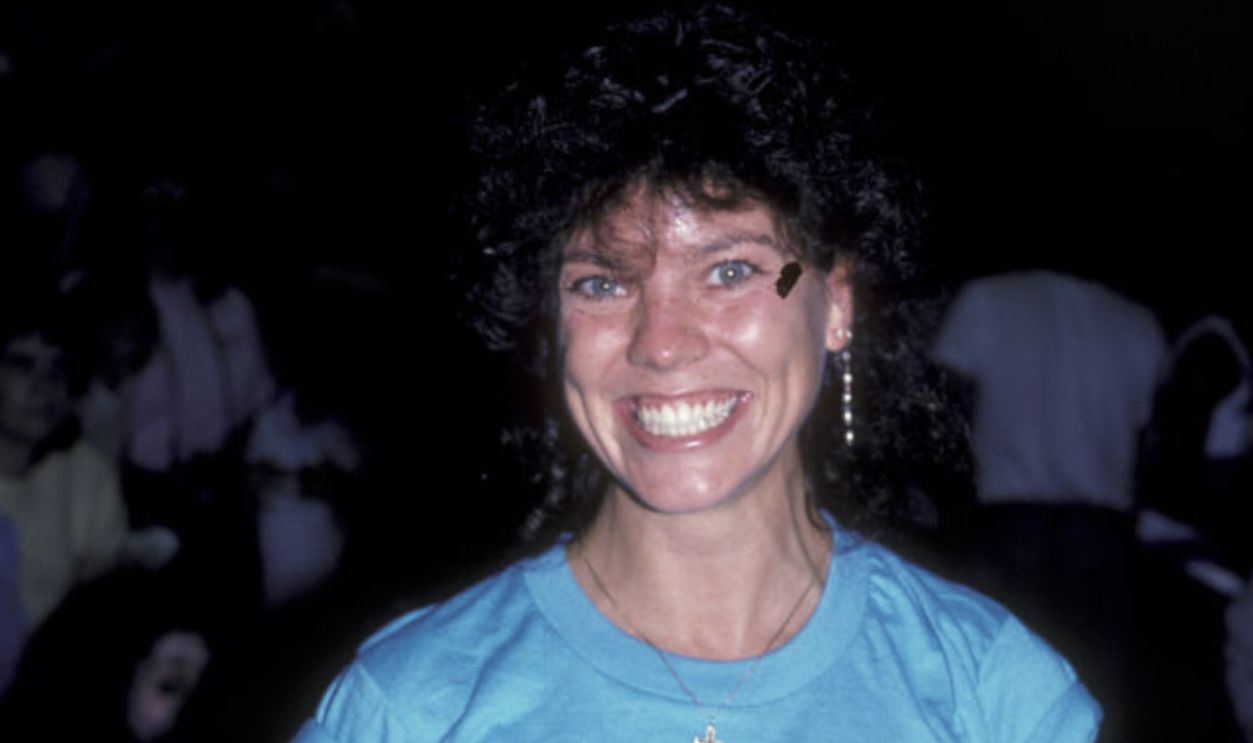 155516287  - Actress Erin Moran attends Benefit Basketball Game on June 7, 1986  