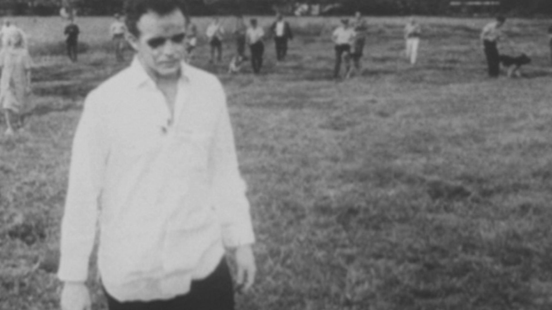 Actor Dave James as a zombie in a scene from the film Night of the Living Dead.