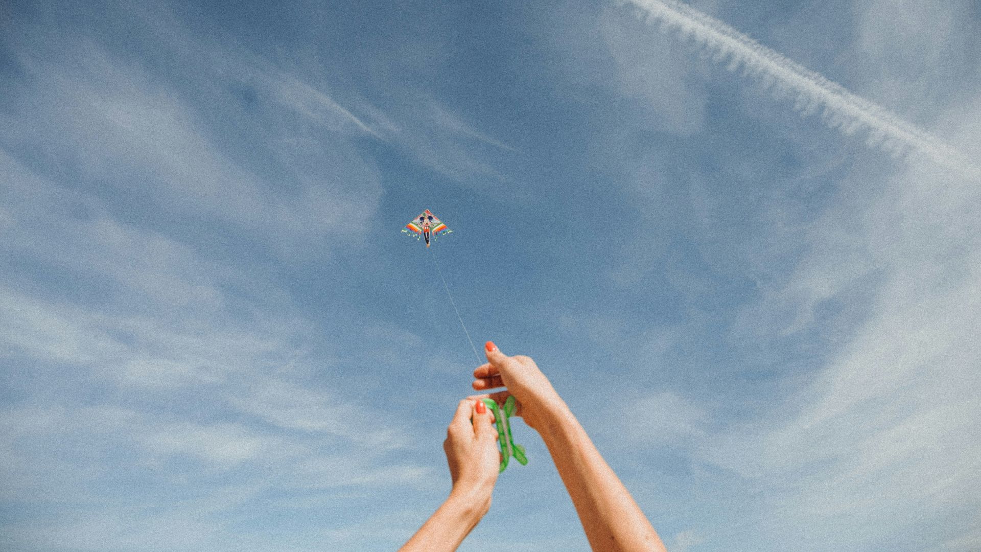 person flying kite during daytime