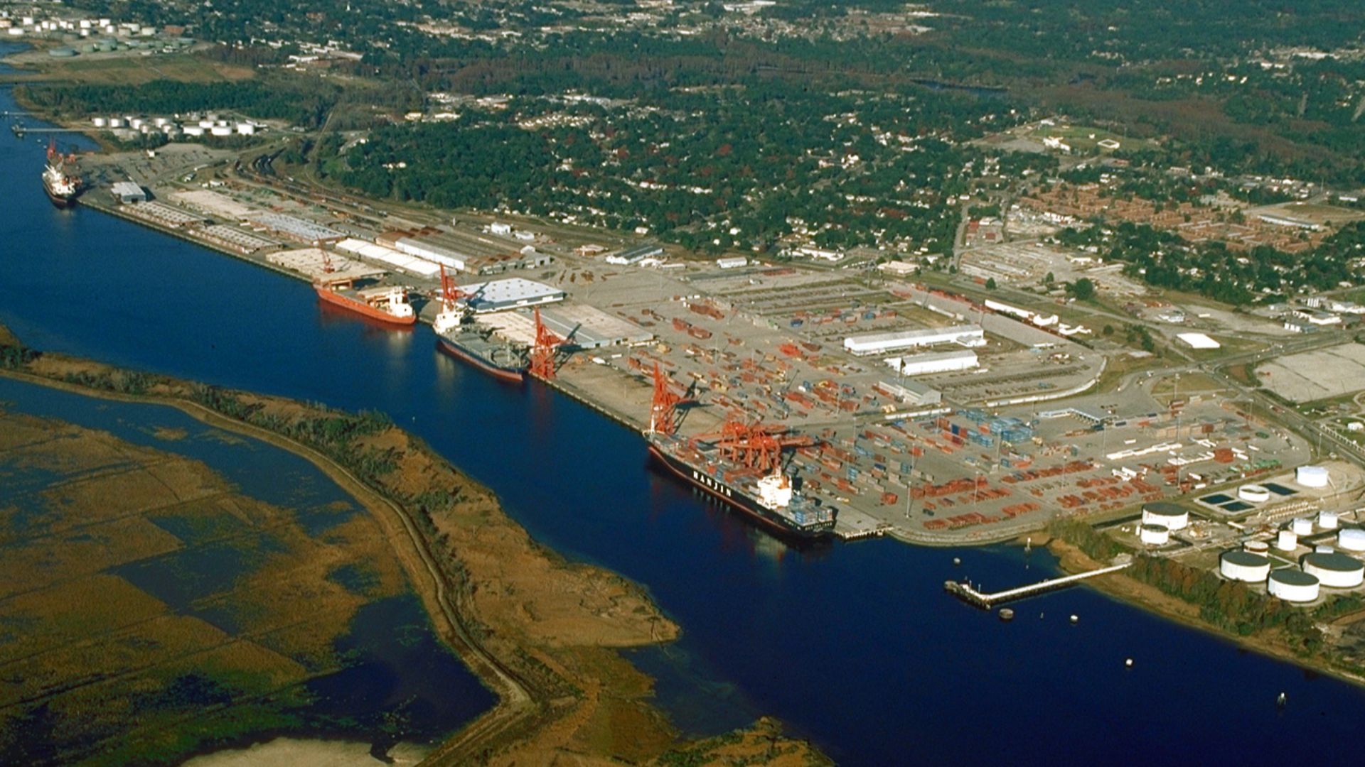File:Wilmington North Carolina port aerial view.jpg