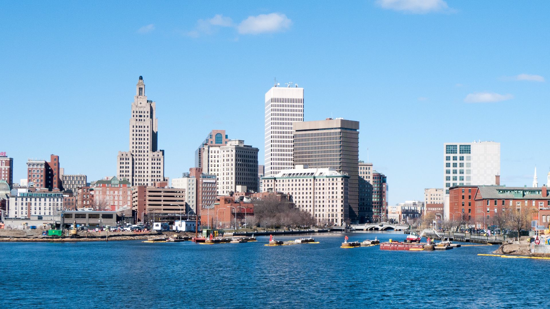 Providence Rhode Island skyline in 2017