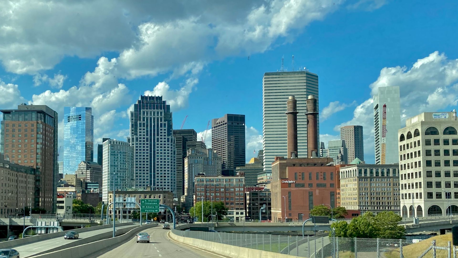 Boston, Massachusetts - View from Route 93