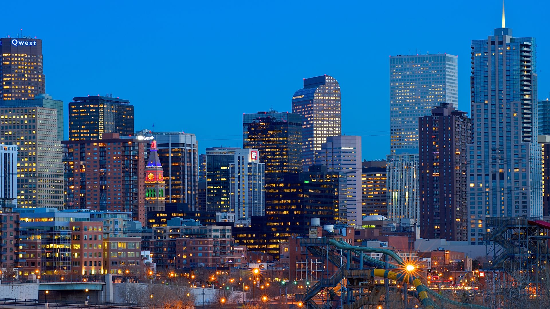 Denver Skyline at Sunset, Denver, Colorado Denver