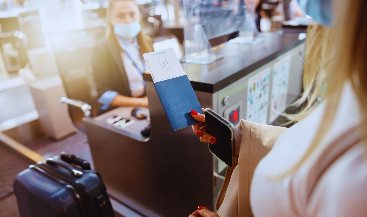 Passport tickets - airport check in