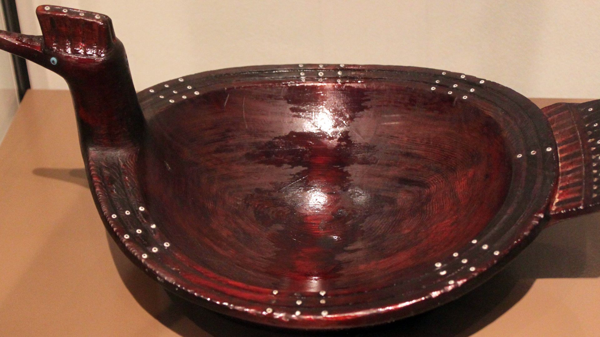 Bird-shaped grease disch. Prince William Sound. Yupik-Eskimo, 1883