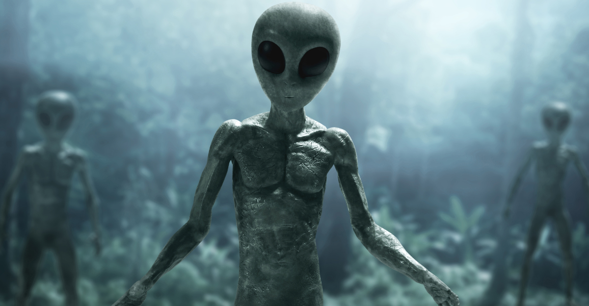 Aliens creature in the forest