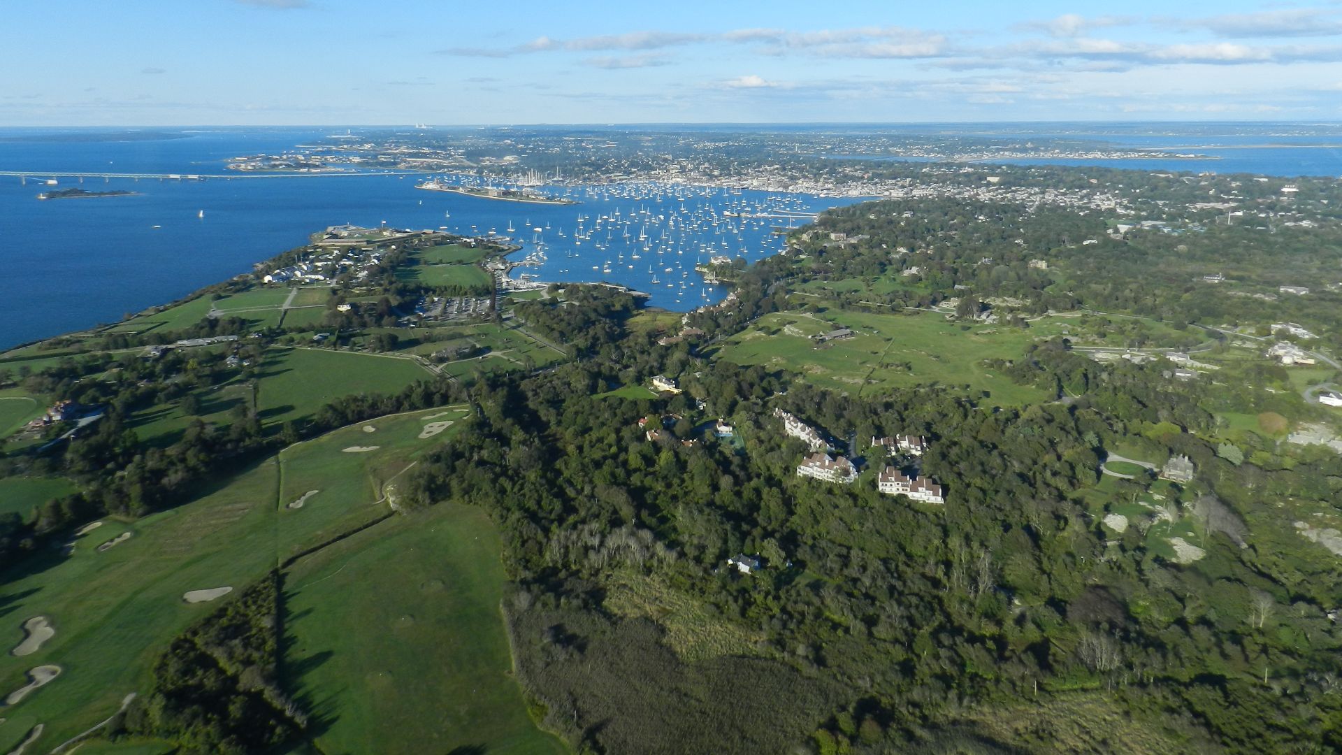 Newport Rhode Island Aerial View