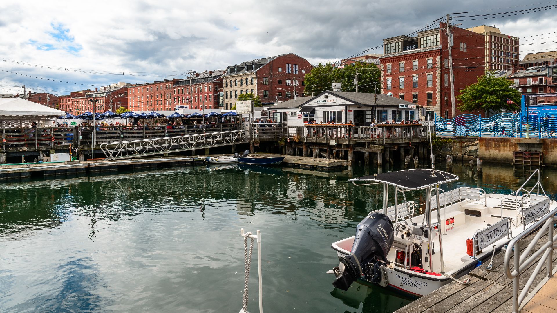 Looking towards Commercial Street, Portland, Maine, USA