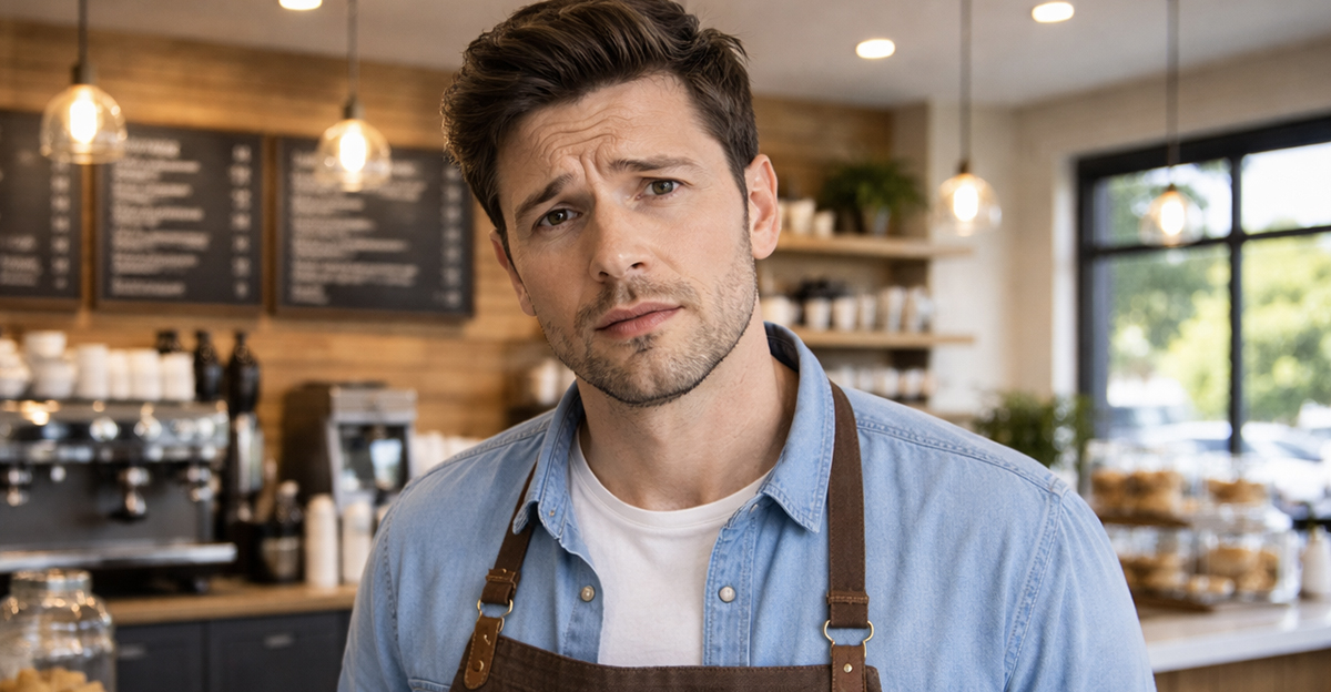 AI-generated image of a young business owner. 