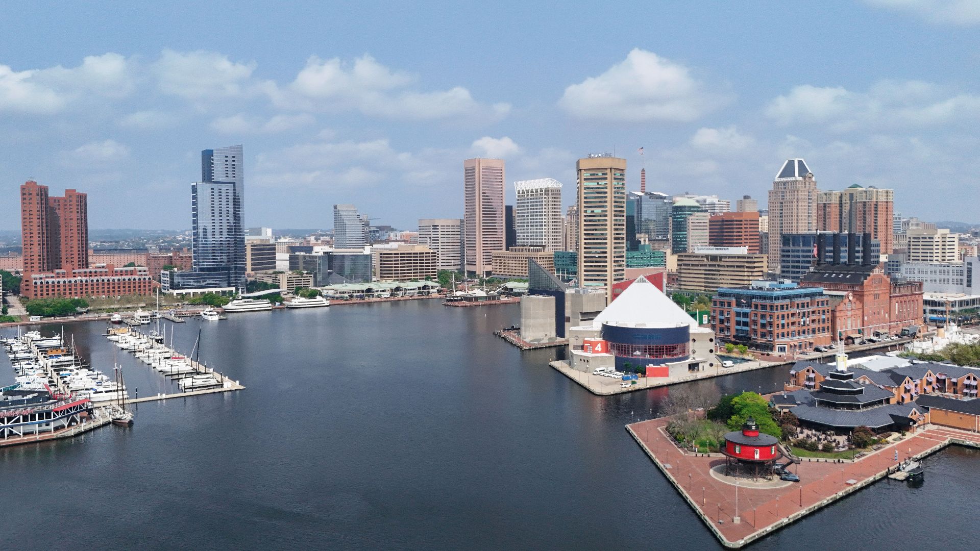The skyline of Baltimore, Maryland
