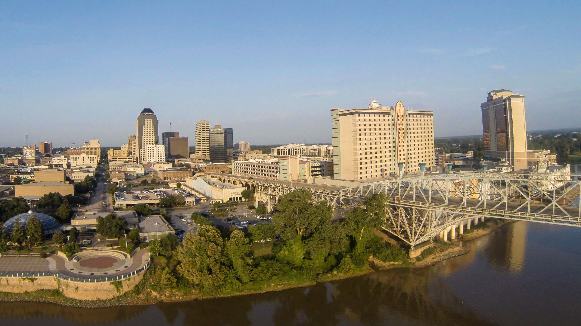 The skyline of downtown Shreveport as photographed by Jim Noetzel.