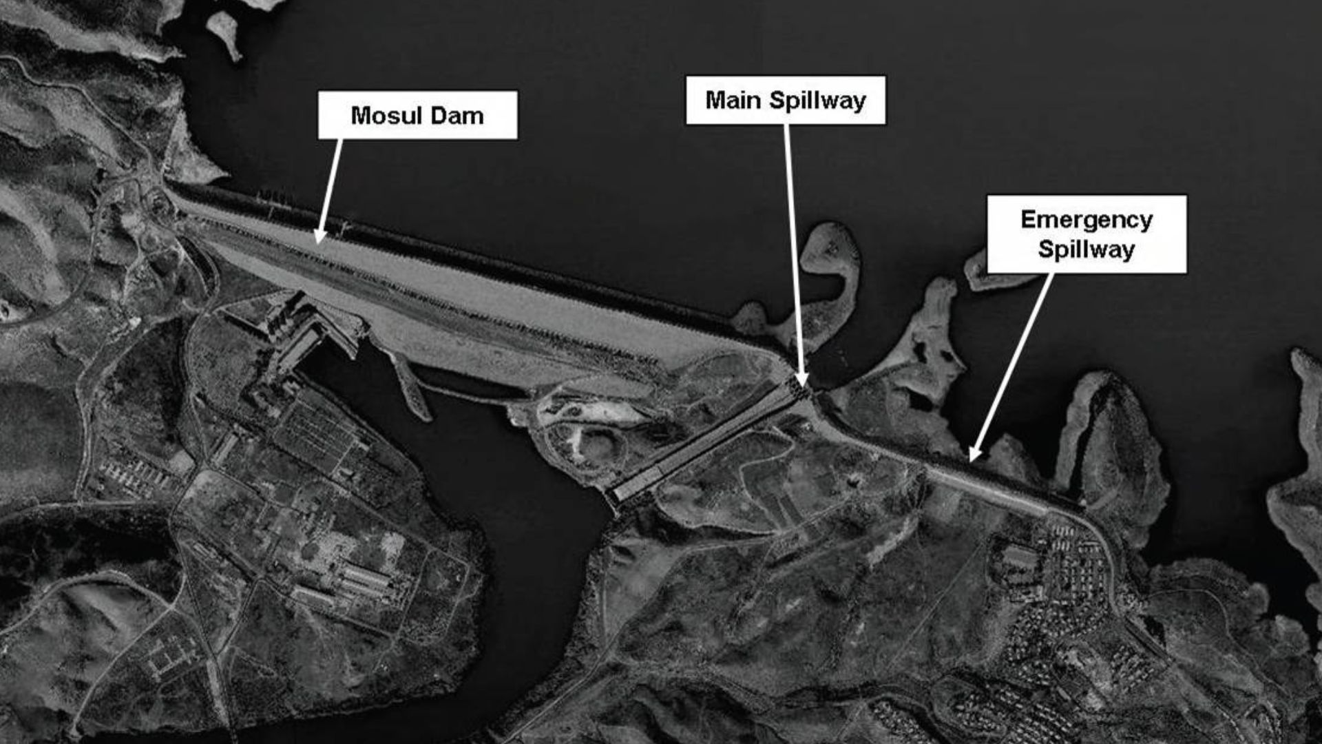 Overhead, black and white