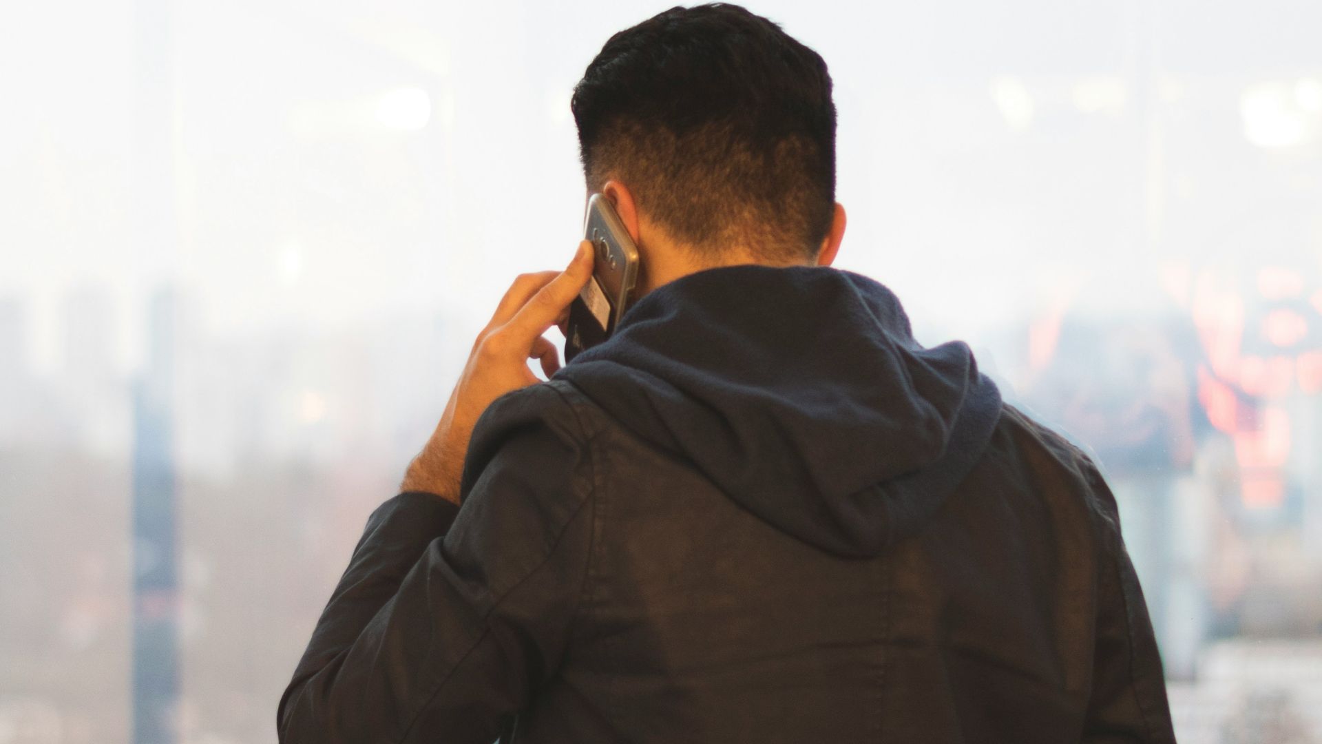 person holding phone