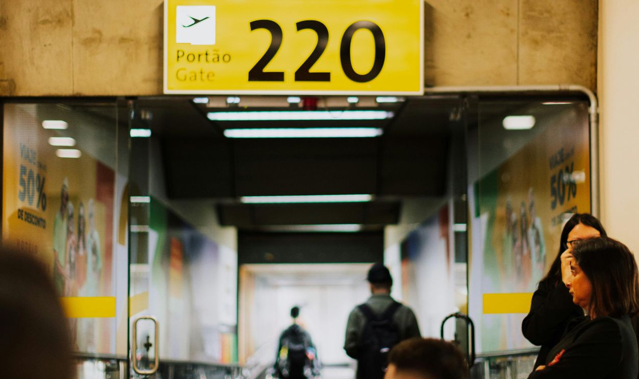 Travelers Waiting on Boarding at Airport