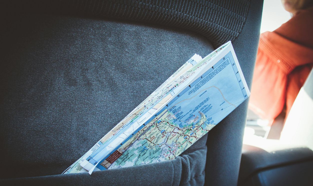 White and Blue World Map