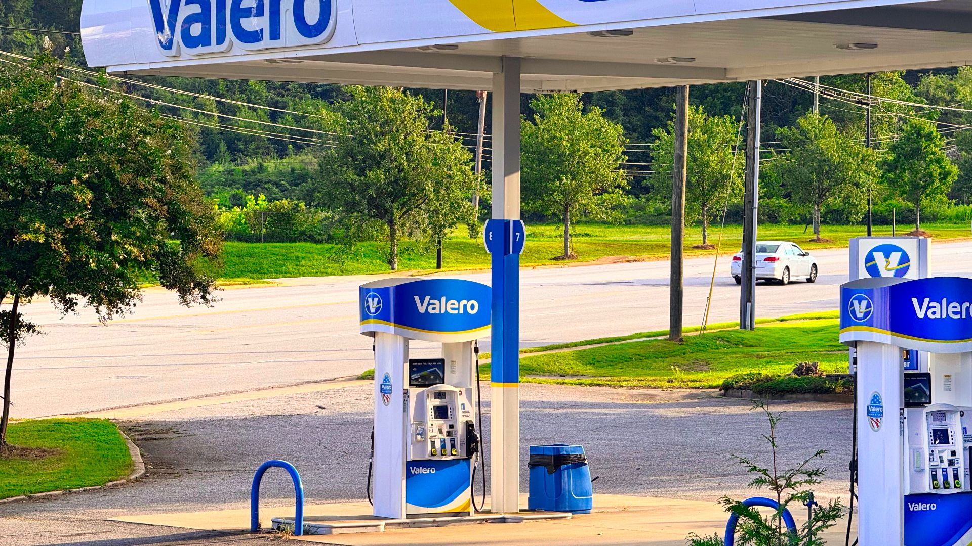 Fuel pumps at a Valero gas station in Greenville, South Carolina