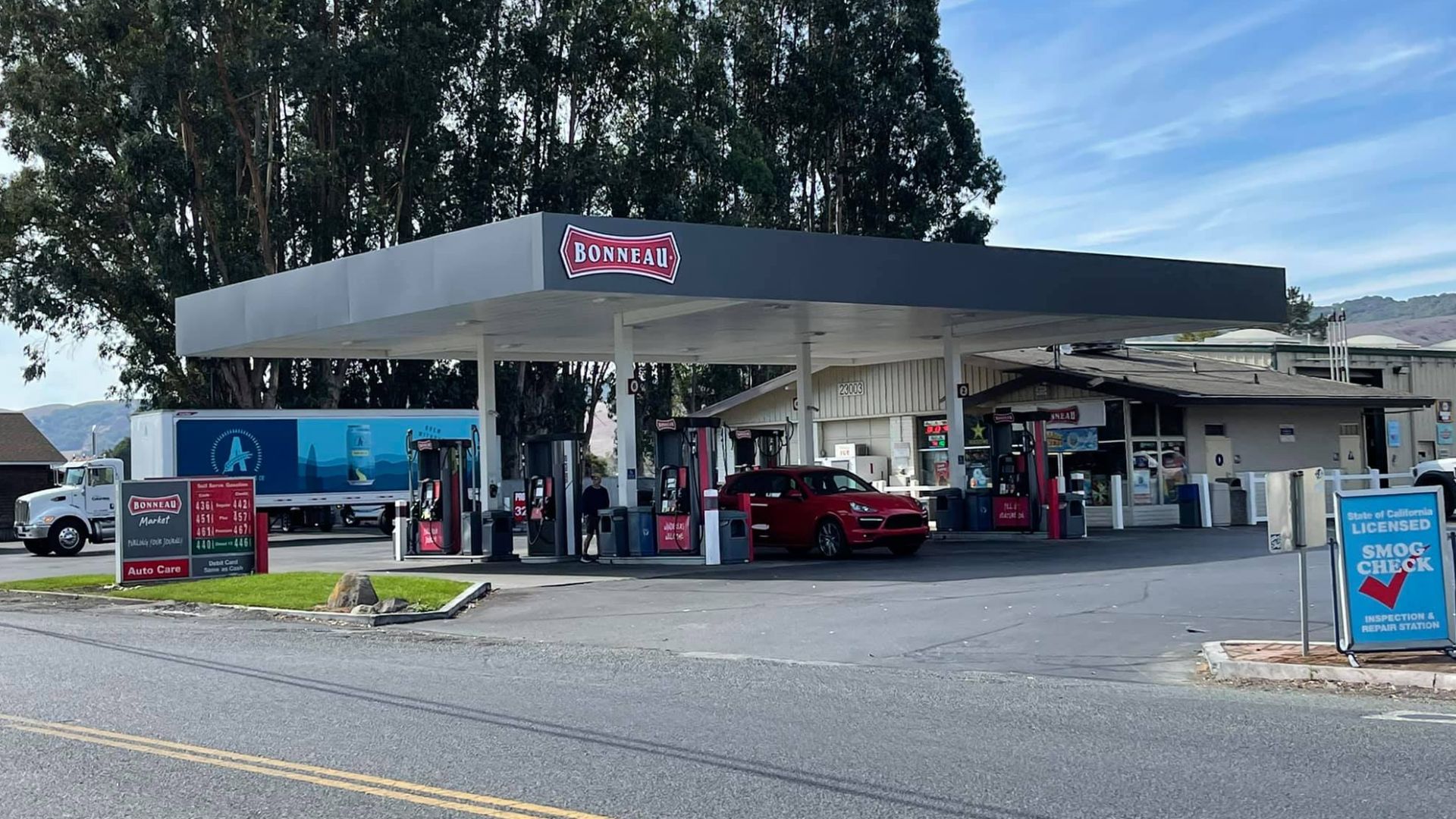 Bonneau gas station in Sonoma, California.