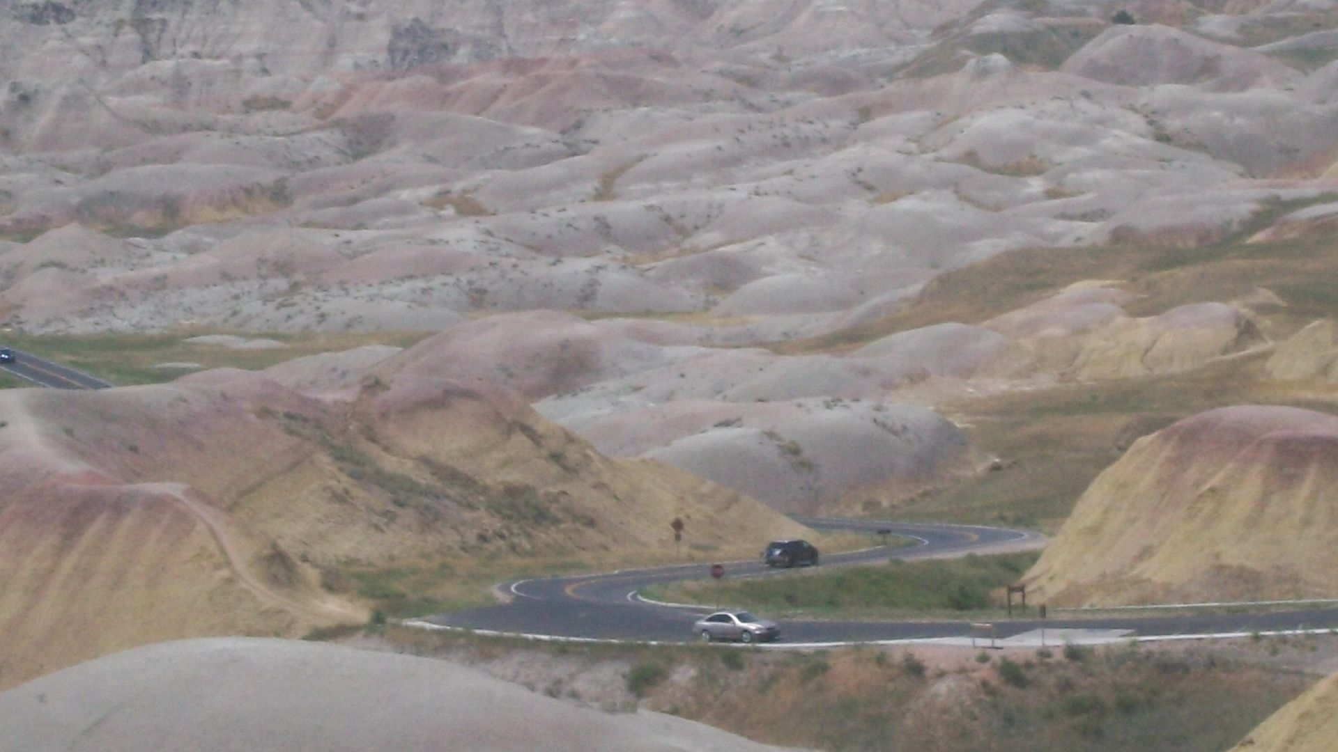 South Dakota Highway 240 treks through the Badlands National Park.