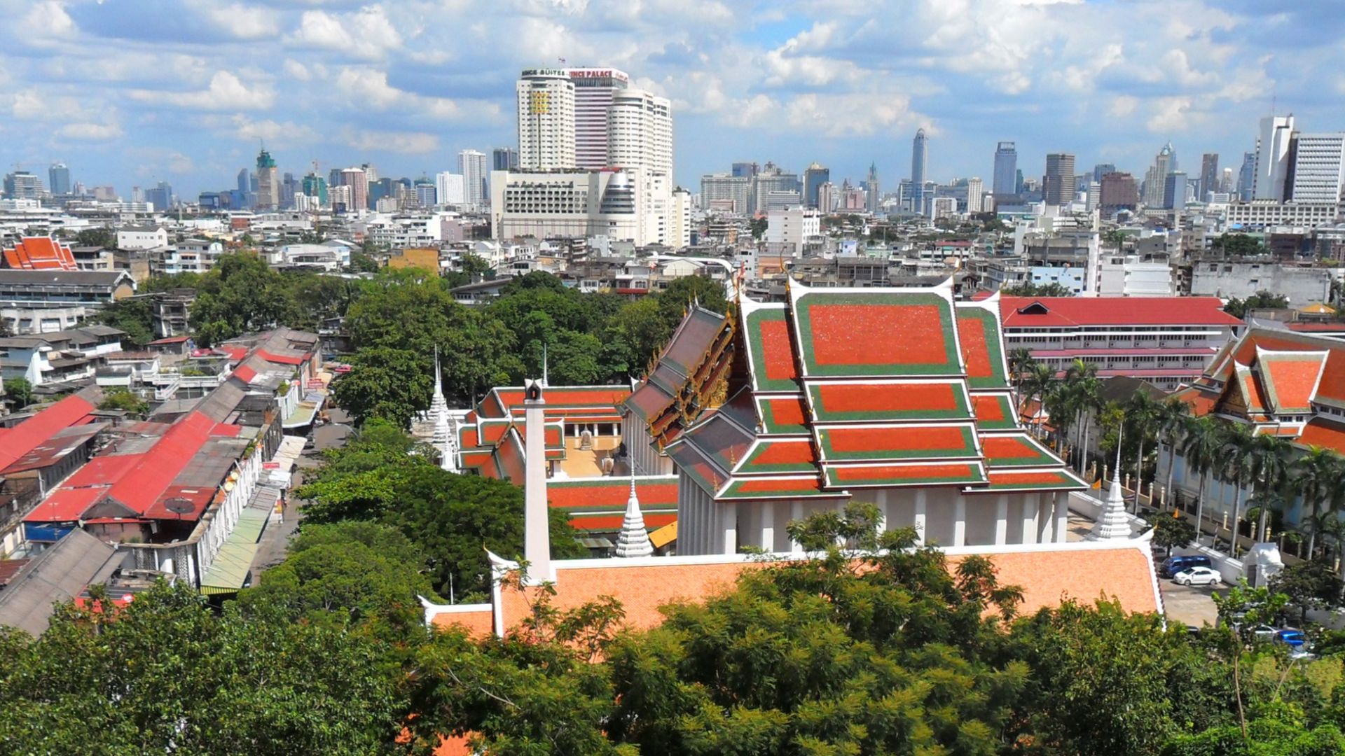 Bangkok, Thailand, view from Golden Mt.