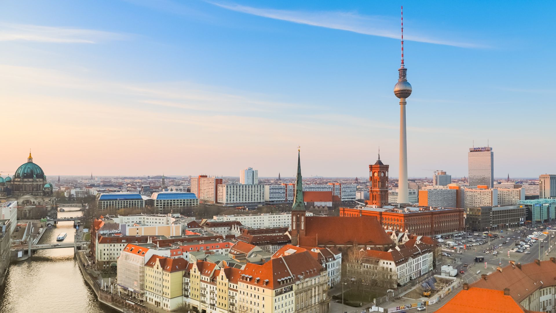 Aerial view of Berlin