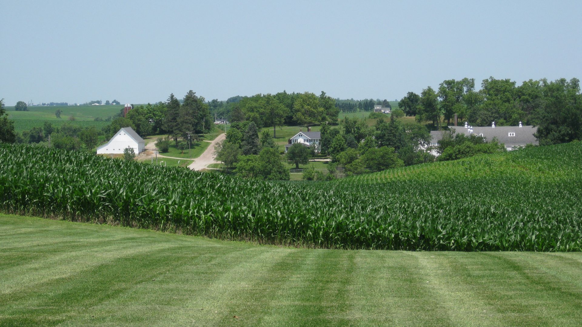 View of the Maytag Dairy Farms from their corporate offices, Newton, Iowa