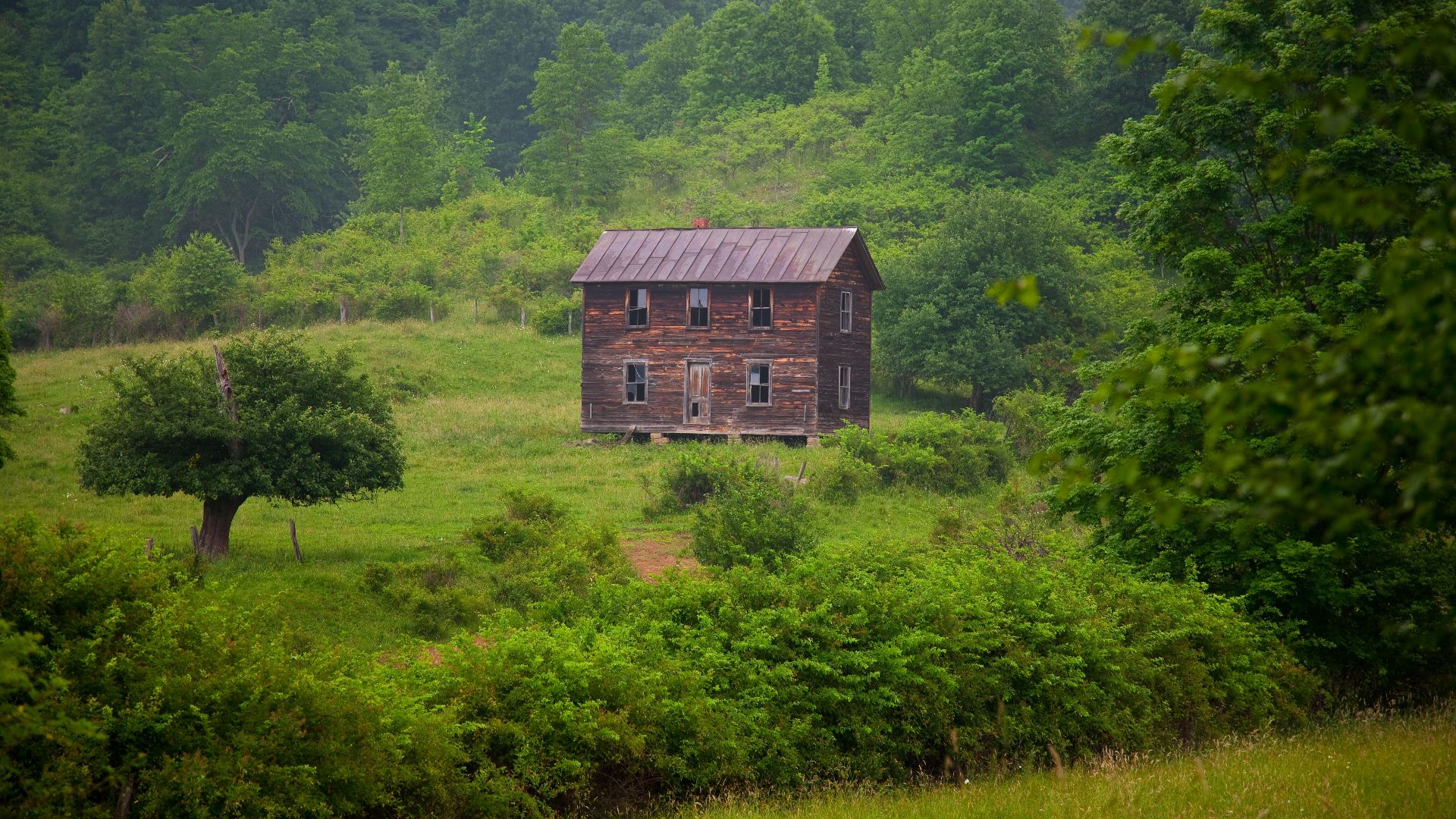 Old Fashioned Summer Farm House