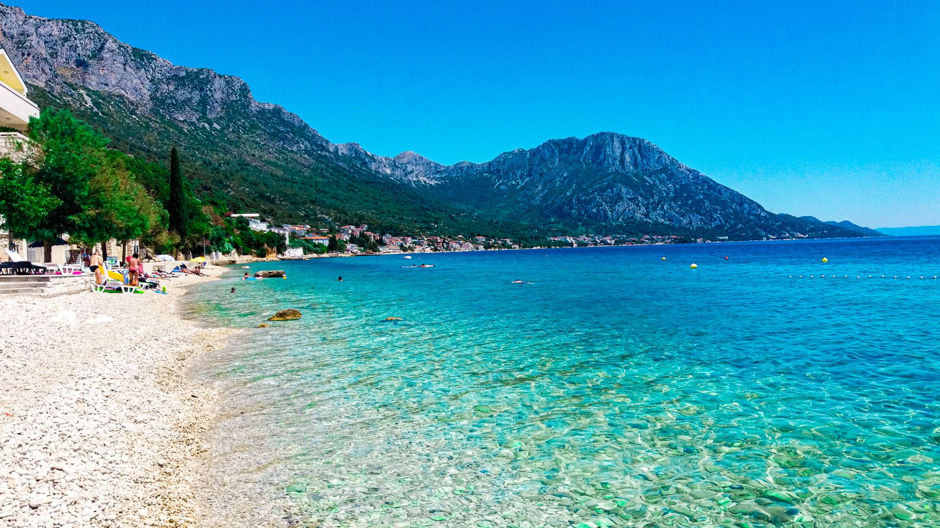 Coast of Adriatic Sea in the southern part of Makarska Riviera