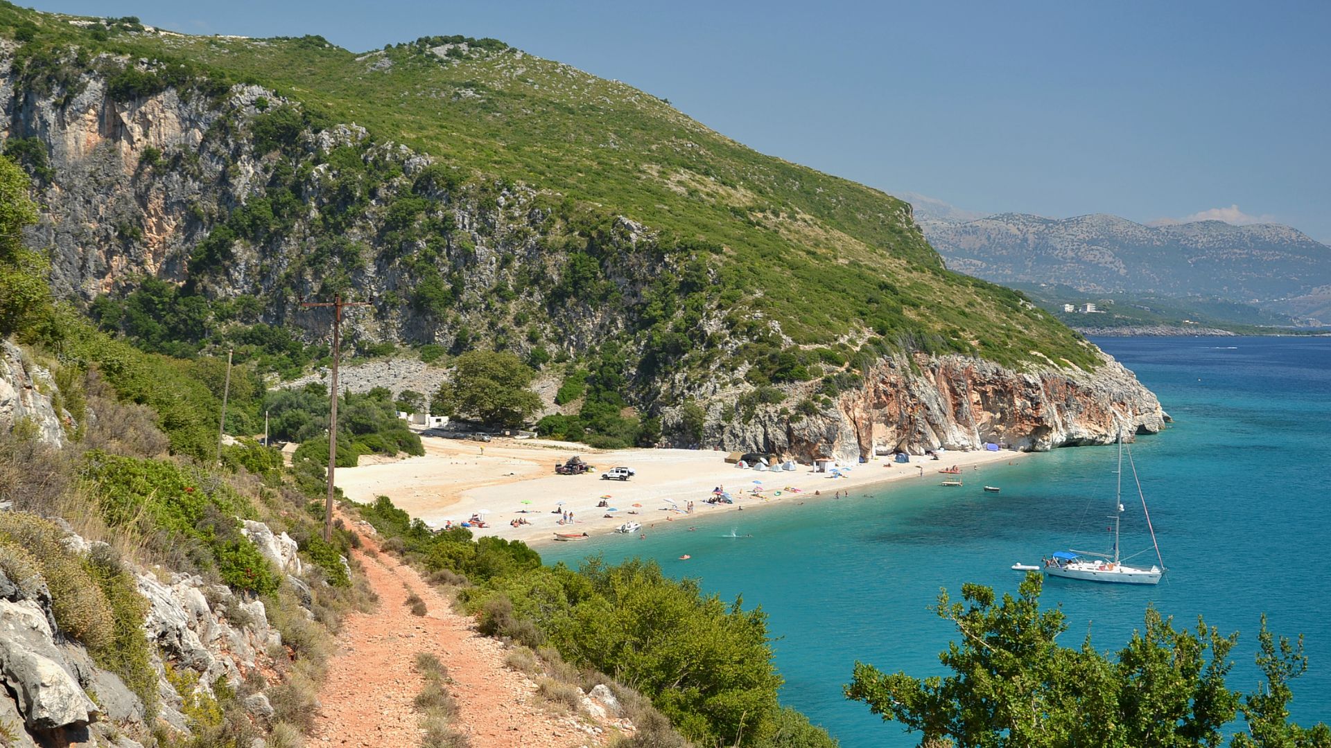 Gjipe Beach, Albania.