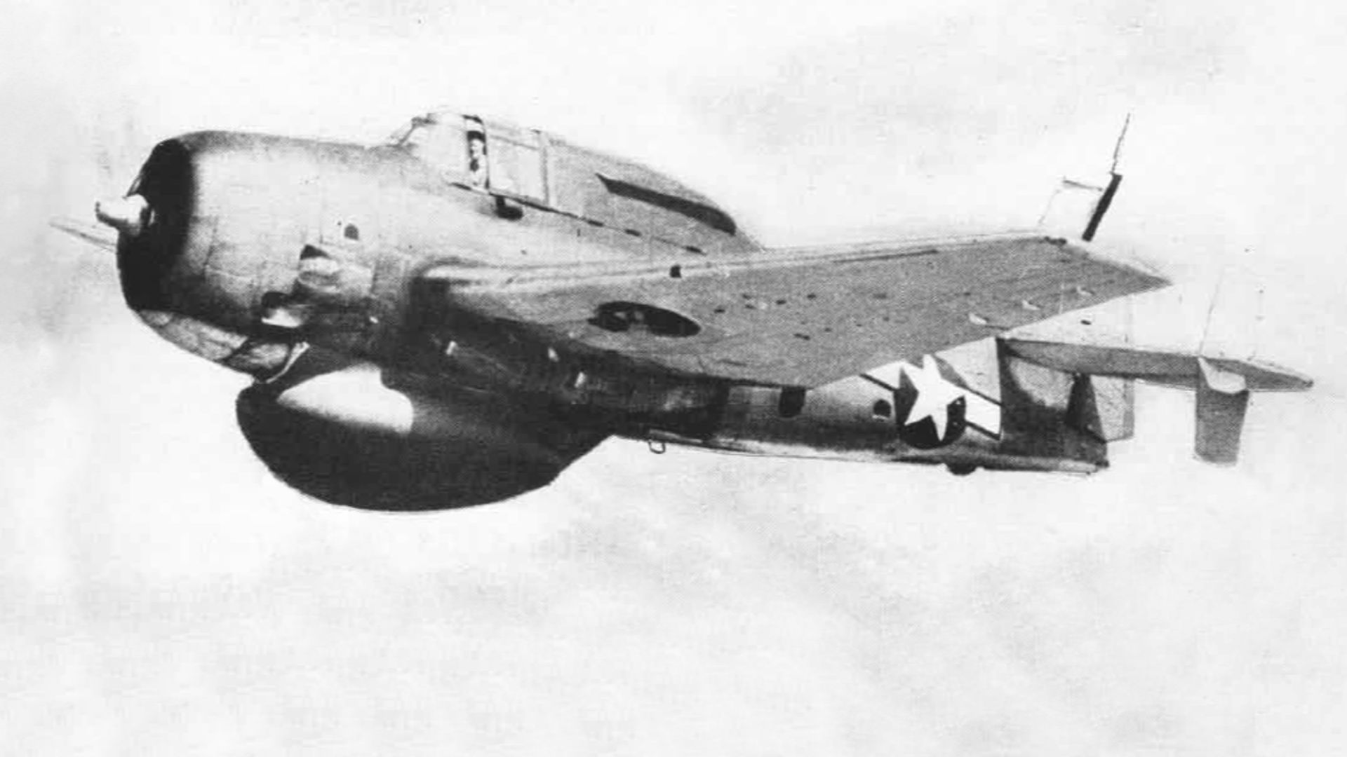 A U.S. Navy Grumman TBM-3W Avenger in flight, circa in 1946.