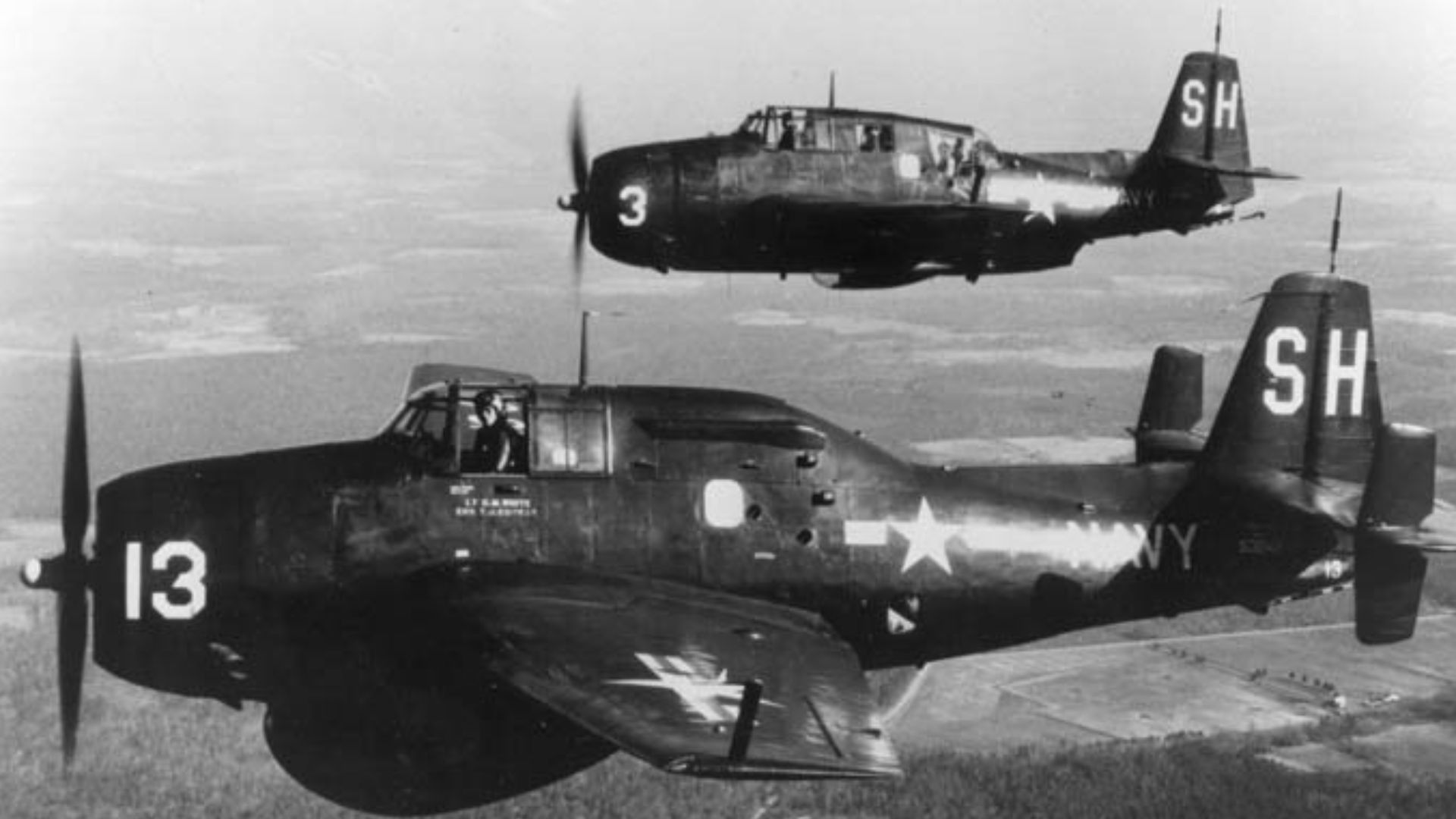 A U.S. Navy Grumman TBM-3W2 Avenger