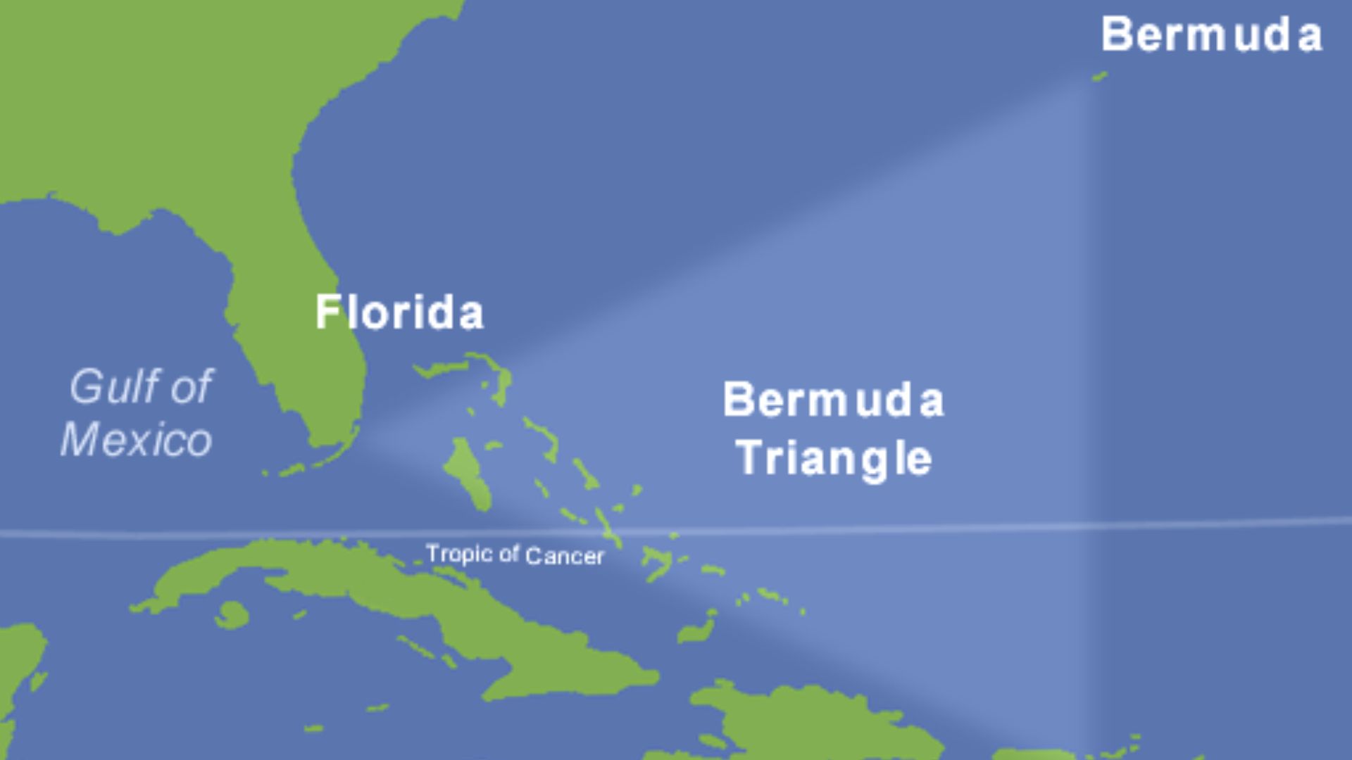 Map of the Bermuda Triangle