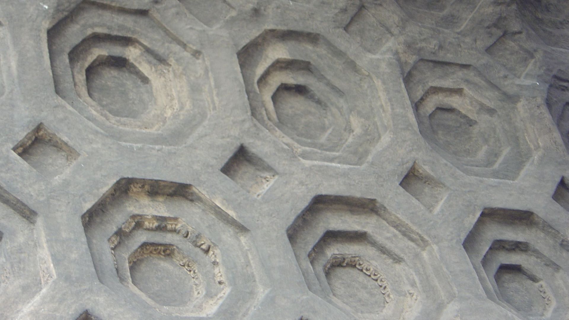 Ancient Roman concrete vault in Rome.DSC00641